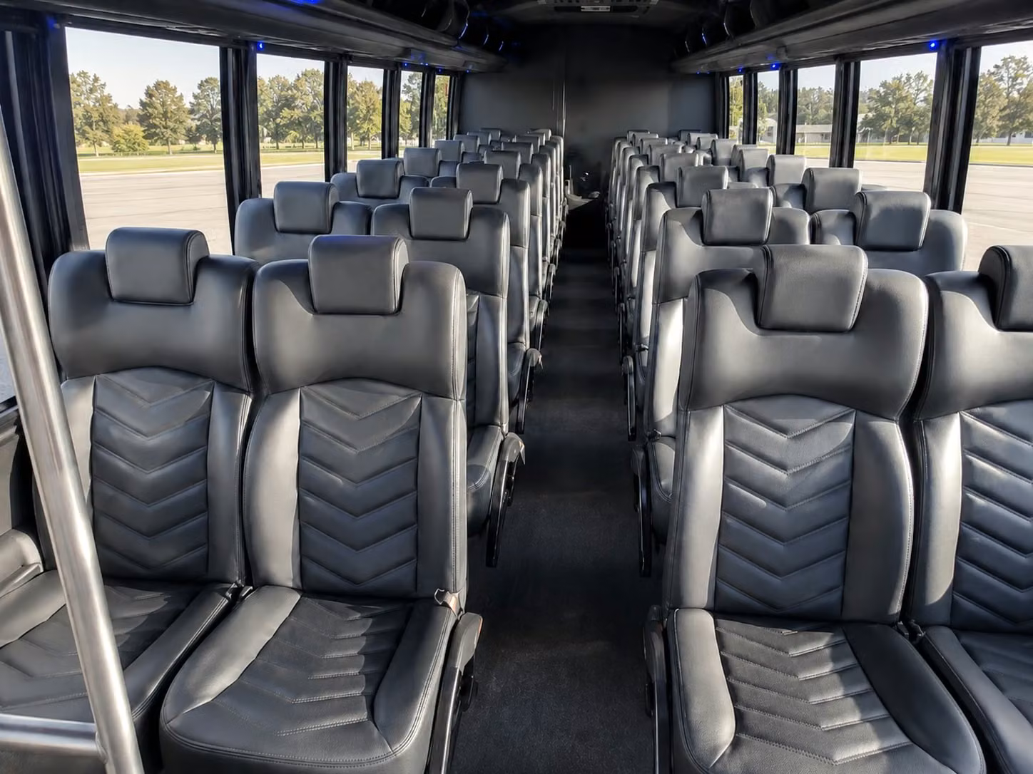 18 passenger minibus interior