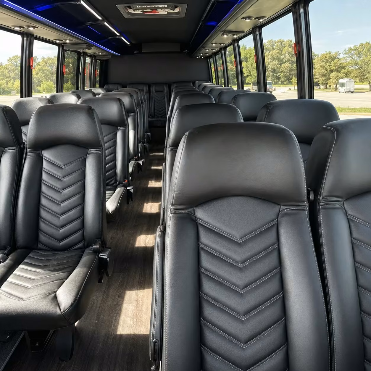 28 passenger minibus inside