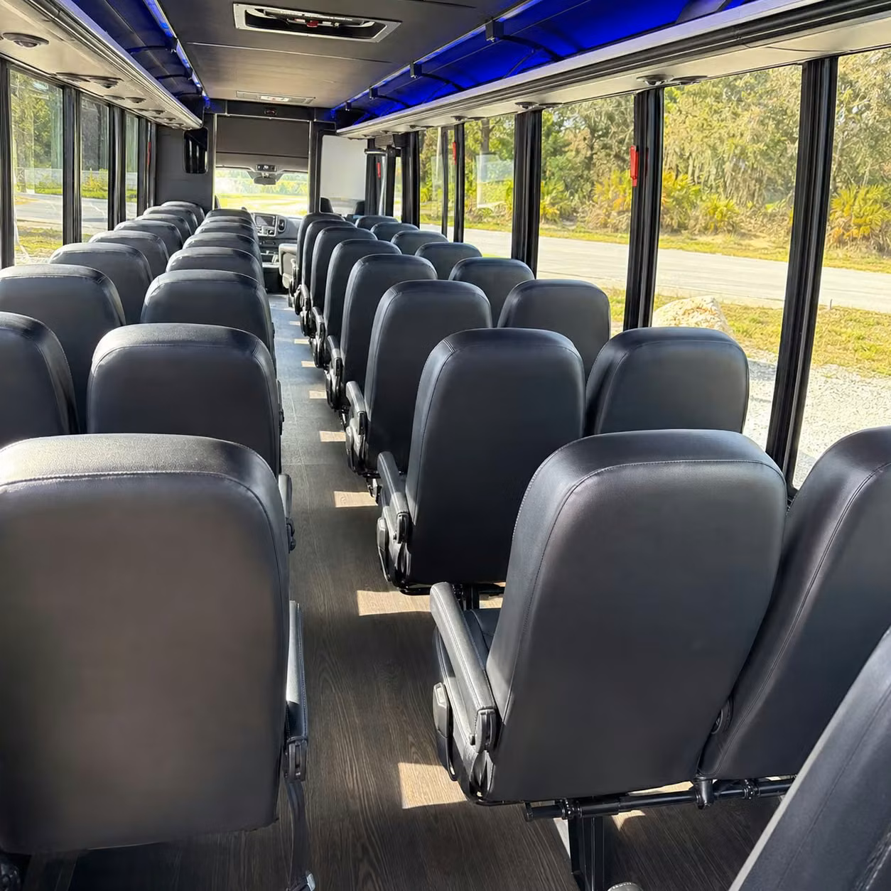 35 passenger minibus inside