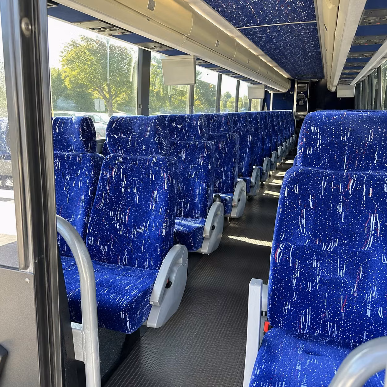 aurora charter bus interior