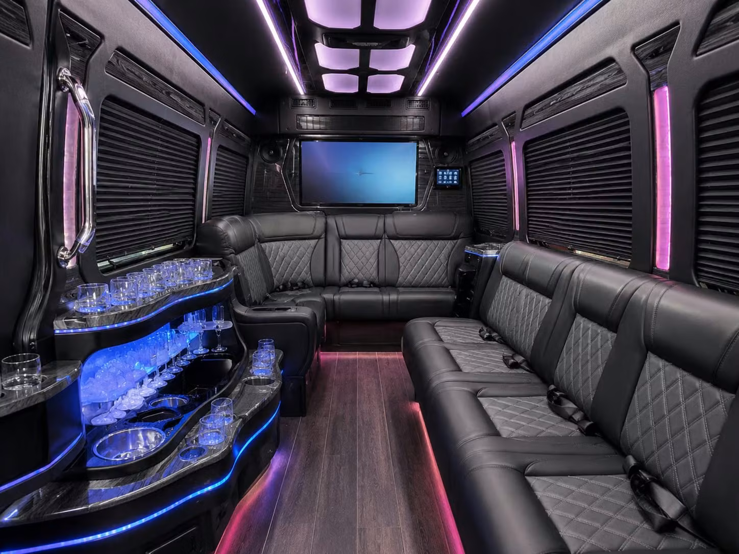bus rental options for aurora trips