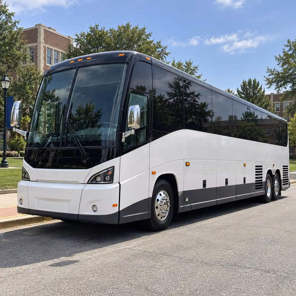 charter buses for guests flying into denver international airport