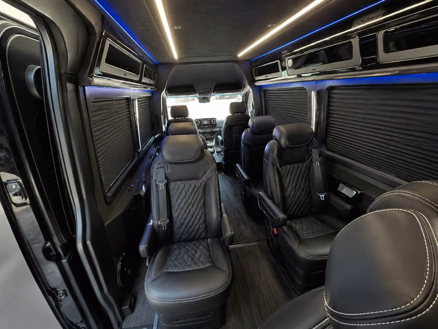 sprinter van with driver inside