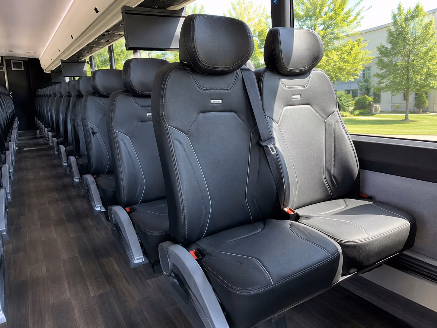 wine tour buses and after party shuttles for aurora wedding weekends